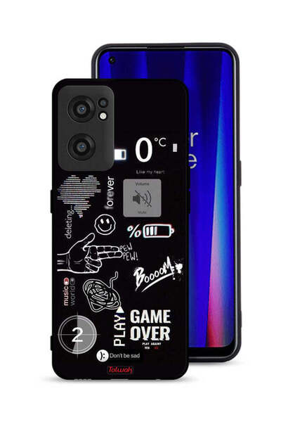 Tolwak غطاء حماية لهاتف OnePlus Nord CE 2 5G Game Over Pew Pew