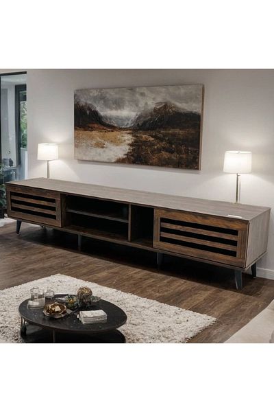 DEC26 Plasma TV table with an elegant and distinctive design, 200 cm
