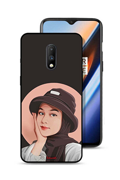 Tolwak غطاء حماية لهاتف OnePlus 7 بتصميم فتاة قبعة لطيفة ورسم فني