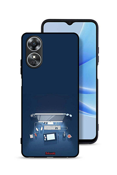 Tolwak غطاء حماية لجهاز Oppo A17 - فن مكتب الكمبيوتر