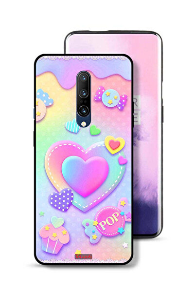 Tolwak غطاء حماية لهاتف OnePlus 7 Pro برسومات قلوب البوب