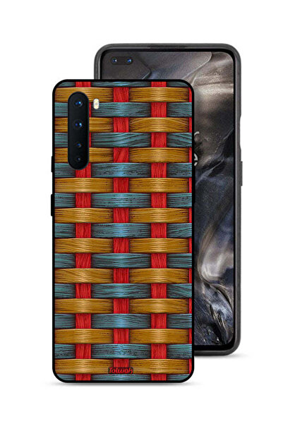 Tolwak OnePlus Nord Protective Case Cover Strips Art Pattern