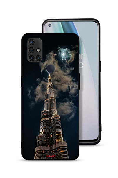 Tolwak غطاء حماية لهاتف OnePlus Nord N10 5G برسومات برج خليفة في الليل