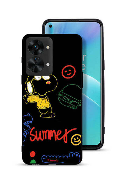 Tolwak غطاء حماية لهاتف OnePlus Nord 2T 5G بملصق صيفي