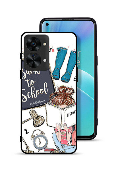 Tolwak غطاء حماية لهاتف OnePlus Nord 2T 5G بطبعة فتاة العودة إلى المدرسة تقرأ...