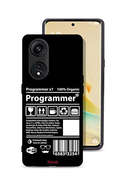 Tolwak غطاء حماية وملصق برمجة لهاتف Oppo A1 Pro