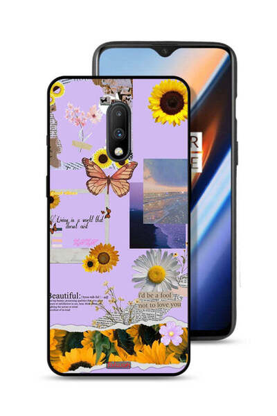 Tolwak غطاء حماية لهاتف OnePlus 7 بملصقات عباد الشمس الجميلة