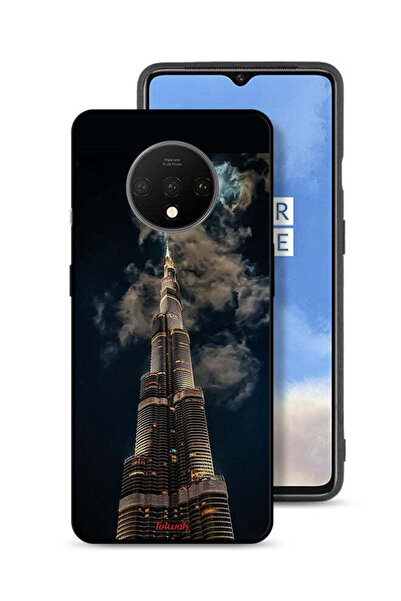 Tolwak OnePlus 7T Protective Case Cover Burj Khalifa In Night