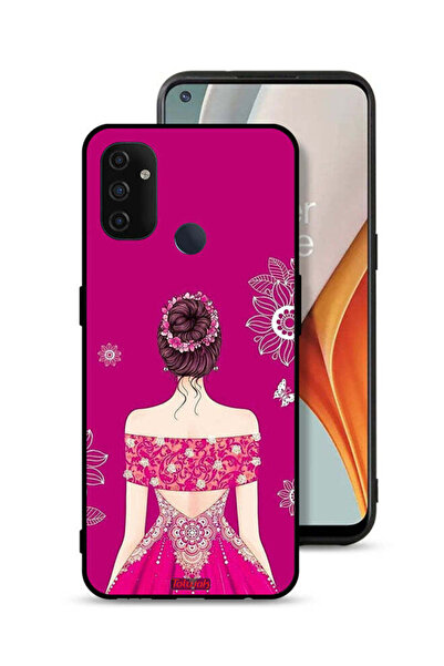 Tolwak غطاء حماية لهاتف OnePlus Nord N100 بتصميم فتاة وزهور