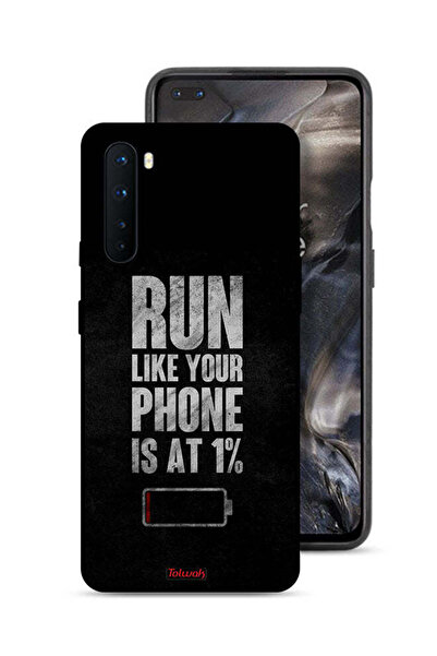 Tolwak OnePlus Nord Protective Case Cover Run Like Your Phone Is At 1 Percent