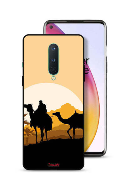 Tolwak غطاء حماية لهاتف OnePlus 8 بتصميم فن الجمال في الصحراء