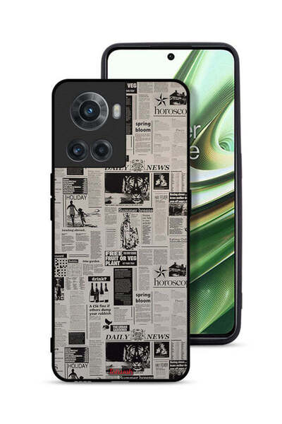 Tolwak OnePlus 10R 5G Protective Case Cover Newspaper Recording