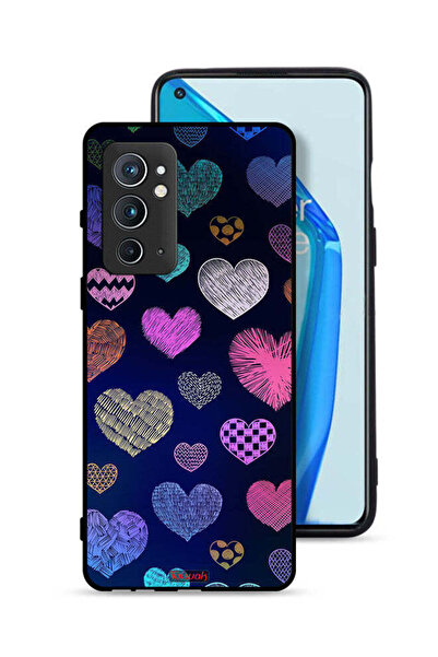 Tolwak غطاء حماية لهاتف OnePlus 9RT 5G بنقشة قلوب حجرية