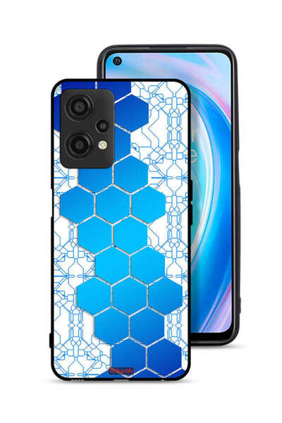 Tolwak غطاء حماية لهاتف OnePlus Nord CE 2 Lite 5G بنمط شبكة أيقونات سداسية الشكل