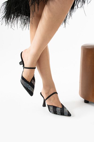SHOW LİFE SAMIRA TAŞİL SATIN (9CM) PANTOF DE DAMA
