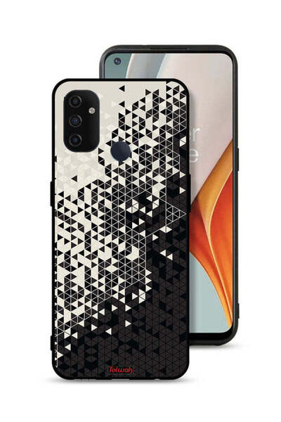 Tolwak غطاء حماية لهاتف OnePlus Nord N100 بنمط مثلث فني رقمي
