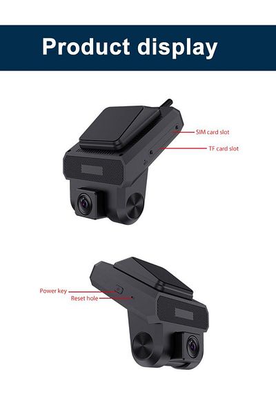 MNT 4G Dash Cam with Tracking with 3 front, rear and interior cameras to record and document every moment while driving