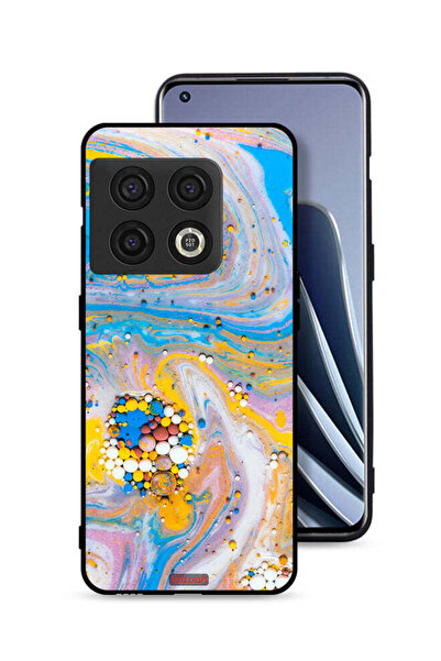 Tolwak غطاء حماية لهاتف OnePlus 10 Pro 5G بأحجار كريمة ملونة تجريدية