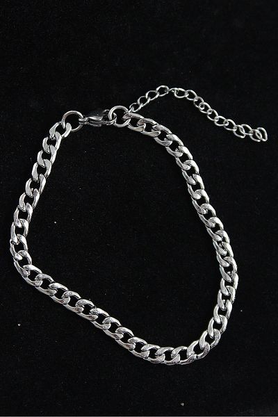 Celira Steel Classic Model Silver Color Men's Bracelet