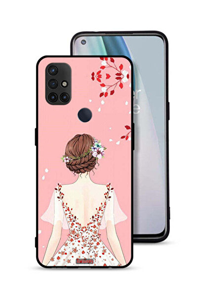 Tolwak غطاء حماية لهاتف OnePlus Nord N10 5G برسومات فتاة واقفة