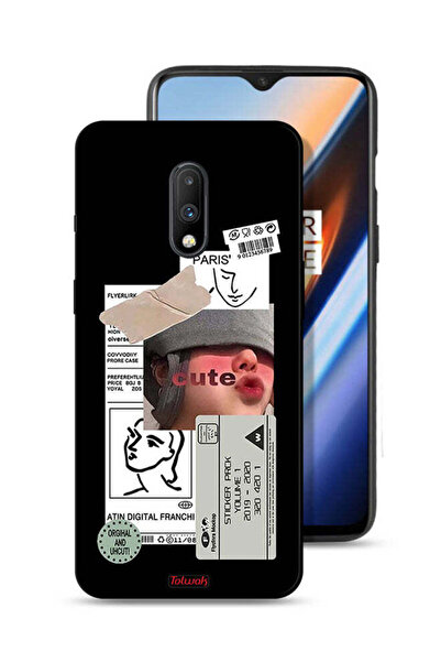 Tolwak غطاء حماية لهاتف OnePlus 7 بملصق لطيف