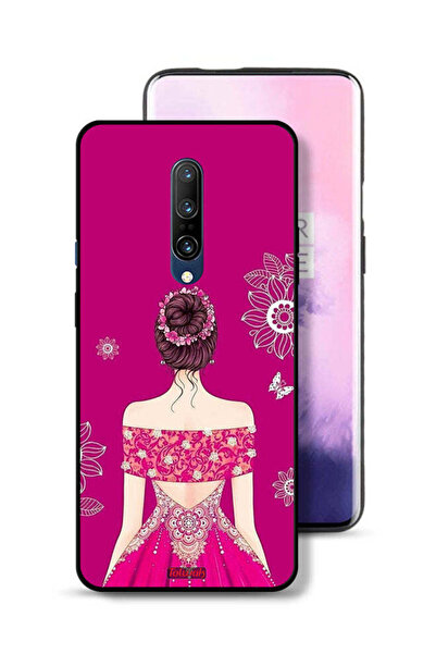 Tolwak غطاء حماية لهاتف OnePlus 7 Pro بتصميم فتاة وزهور