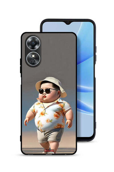 Tolwak غطاء حماية Oppo A17 بتصميم أنيق وجذاب لطفل صغير