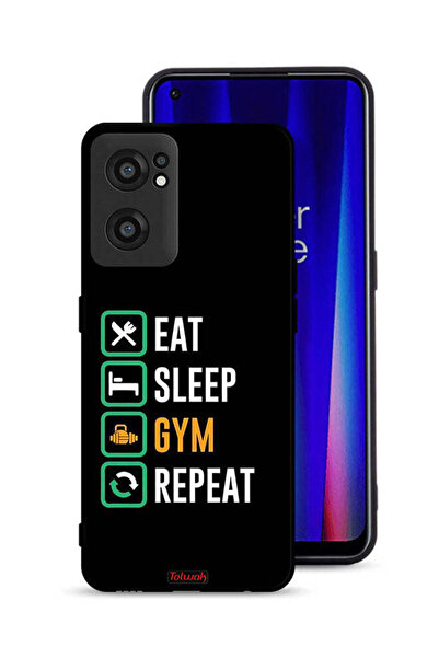 Tolwak OnePlus Nord CE 2 5G Protective Case Cover Eat Sleep Gym Repeat