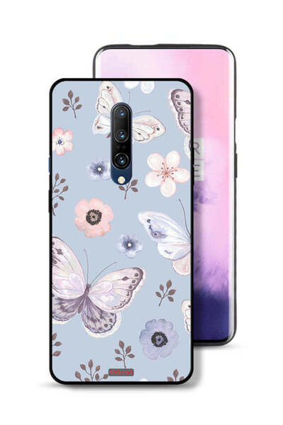 Tolwak OnePlus 7 Pro Protective Case Cover Butterflies And Flowers