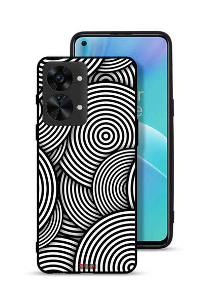 Tolwak غطاء حماية لهاتف OnePlus Nord 2T 5G بنمط دوائر وهمية