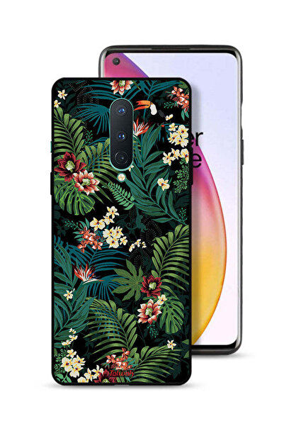 Tolwak غطاء حماية لهاتف OnePlus 8 بنقشة أوراق استوائية