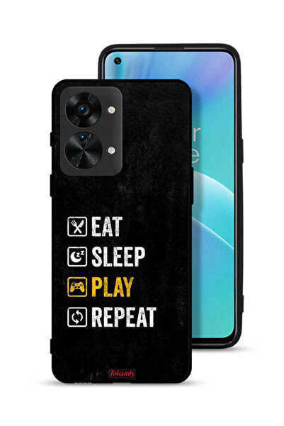 Tolwak غطاء حماية لهاتف OnePlus Nord 2T 5G، تناول الطعام، النوم، اللعب، التكرار