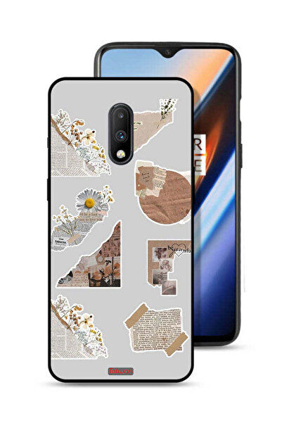 Tolwak غطاء حماية لهاتف OnePlus 7 مصنوع من قطع من الملصقات الورقية