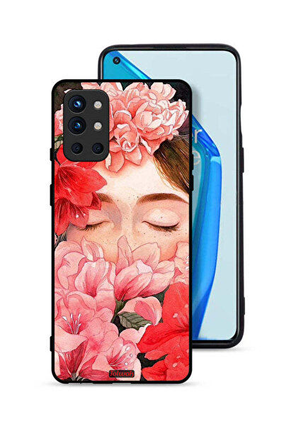 Tolwak غطاء حماية لهاتف OnePlus 9R 5G، وجه فتاة مخفي في فن الزهور