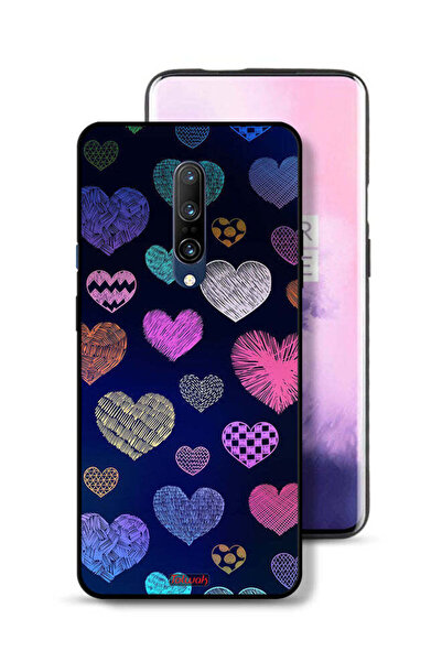 Tolwak غطاء حماية لهاتف OnePlus 7 Pro بنقشة قلوب حجرية