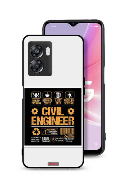 Tolwak غطاء حماية لهاتف Oppo A57 5G - ملصق مهندس مدني