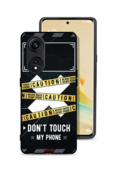 Tolwak غطاء حماية لهاتف Oppo A1 Pro تحذير: لا تلمس هاتفي أبدًا