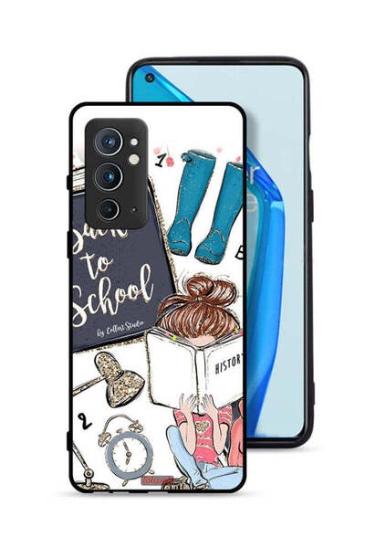 Tolwak غطاء حماية لهاتف OnePlus 9RT 5G بطبعة فتاة العودة إلى المدرسة تقرأ الت...