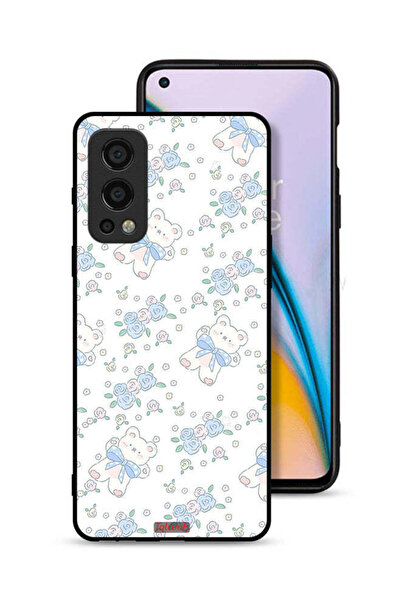 Tolwak غطاء حماية لهاتف OnePlus Nord 2 5G مع دب تيدي لطيف وأيقونة زهور