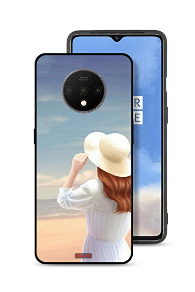 Tolwak غطاء حماية لهاتف OnePlus 7T بتصميم فتاة قبعة واقفة
