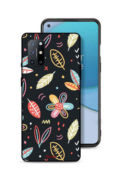 Tolwak غطاء حماية لهاتف OnePlus 8T 5G بطبعة زهور وأوراق فنية تجريدية