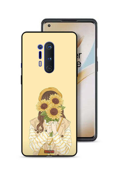 Tolwak غطاء حماية لهاتف OnePlus 8 Pro بغطاء وجه مع عباد الشمس