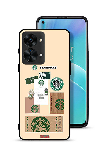 Tolwak غطاء حماية لهاتف OnePlus Nord 2T 5G بملصق قهوة