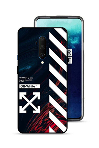 Tolwak غطاء حماية لجهاز OnePlus 7T Pro، ملصق أبيض فاتح