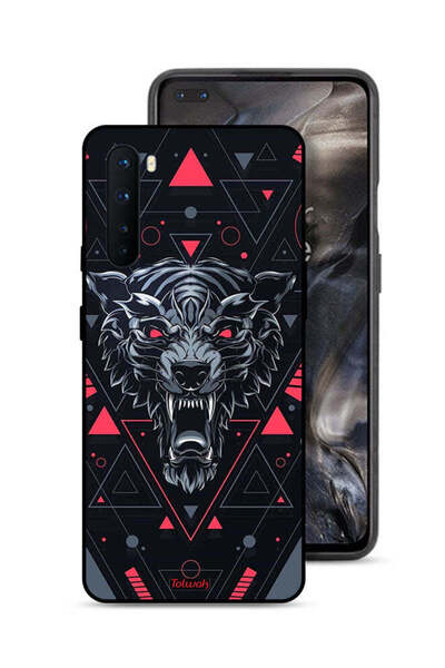 Tolwak غطاء حماية لهاتف OnePlus Nord بتصميم الذئب المتمايل