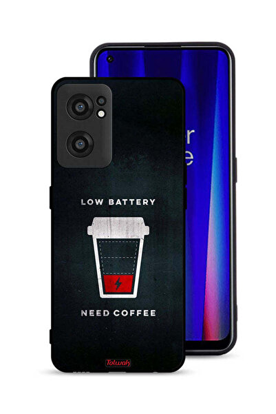 Tolwak غطاء حماية لهاتف OnePlus Nord CE 2 5G - بطارية منخفضة - يحتاج إلى قهوة
