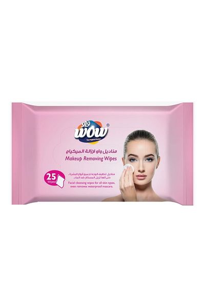 Generic Wow Makeup Removing Wipes 25 pcs