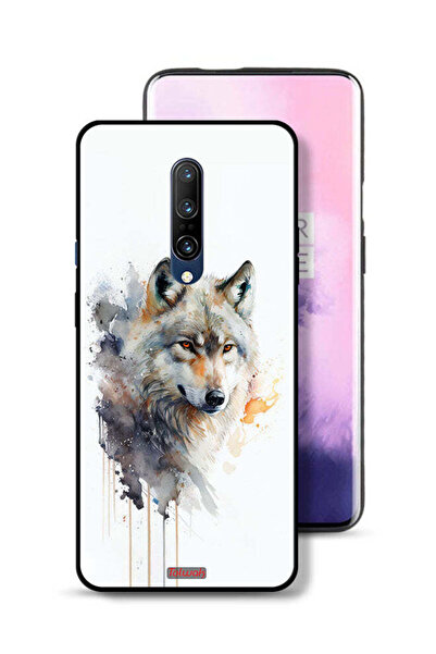 Tolwak غطاء حماية لهاتف OnePlus 7 Pro بتصميم فن تجريدي من الذئب
