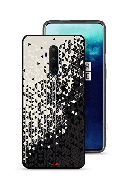 Tolwak غطاء حماية لهاتف OnePlus 7T Pro بنمط مثلث فني رقمي