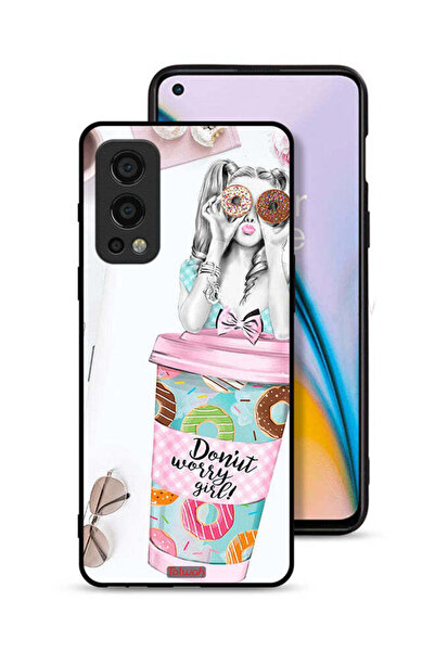 Tolwak OnePlus Nord 2 5G Protective Case Cover Donut Worry Girl